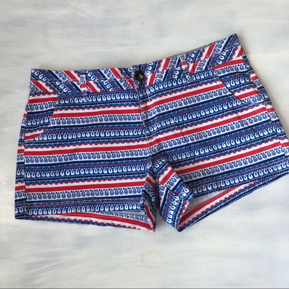 Red Camel striped cotton shorts size 13